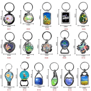 Prosub Bán Buôn Móc Khóa Kim Loại Trống Thăng Hoa Móc Chìa Khóa Thăng Hoa Gương Hợp Kim Kẽm Phong Cách In Logo Tùy Chỉnh Đa Dạng - Product Image 6