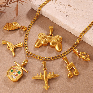 Colgantes Temáticos de Aleación de Zinc Estilo Hip Hop: Pistola, Música, Cámara - Joyería y Accesorios Unisex para Regalo - Product Image 2