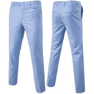 2022 New Wholesale High Quality Straight Trouser Cotton Blend Chino Pants Formal Casual Golf Pant for Men