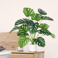 Plante tropicale artificielle Monstera 90 cm, réaliste, en plastique écologique, pour décorations de mariage, utilisation intérieure/extérieure