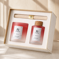 Boîte d'emballage personnalisée avec logo, minimaliste, en cire de soja, bougies parfumées, diffuseur et ensemble de bougies de luxe en vrac, pour la décoration de la maison