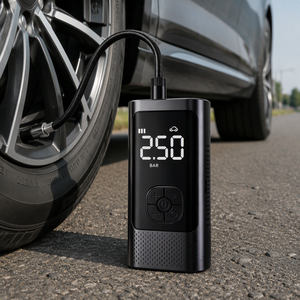 Portable Car Jump Starter with Digital Tire Inflator Wireless Air Compressor LED <b>Light</b> 4000mAh 6000mAh for Vehicle Emergency - Product Image 3