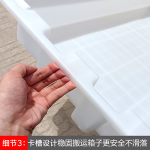 Plastic <b>Square</b> Storage Tray Rectangle Blue For General Packaging With No Lid Standing Type - Product Image 4