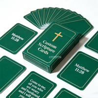 Cartes de Prière Personnalisées avec Citations Encourageantes de la Bible – Cadeau Chrétien pour Baptême