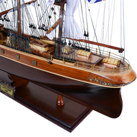 T016 OMH Cutty Sark, modèle de bateau personnalisé en bois de cèdre noir, bateau à voile haut de gamme peint à la main, décoration nautique, Vietnam