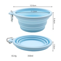 Bol pliable en silicone Boxi pour animaux de compagnie, bol portable pliable pour nourriture et eau pour chiens et chats, voyage en plein air, camping