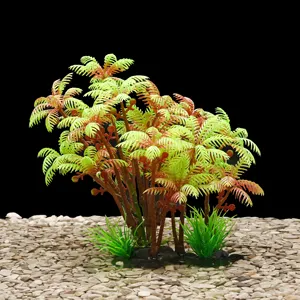 Aquariumdecoraties Planten Plastic Natuurplant, Aquariumplant Decor [4.5 Inch]