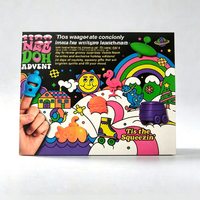 Calendrier de l'Avent de Noël Needooh 24 Jours, Boîte Mystère, Boîte Cadeau Surprise Compte à Rebours de Noël, Jouets Squishy en Gros