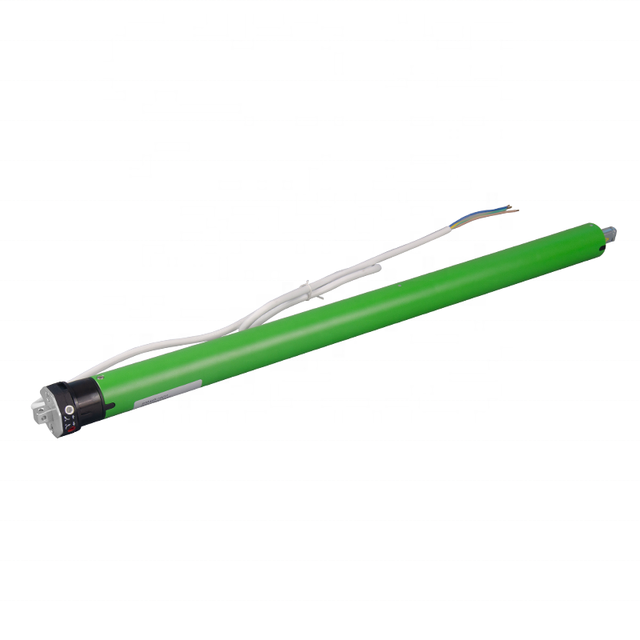 DM35R-10/17 Built in Remote Control zebra Shangri-la Wooden Rolling Shutter Electric Tubular Roller Blind Motor 35mm