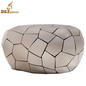Table de chevet design Art déco en métal pour intérieur de maison moderne personnalisée Table de chevet en acier inoxydable - Product Image 3
