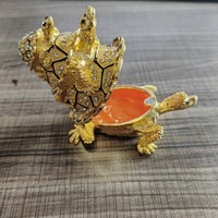 Boîte à bibelots en porcelaine à trois tortues empilées, porte-bonheur, pour la maison, cadeaux de Nouvel An, d'anniversaire, décoration intérieure