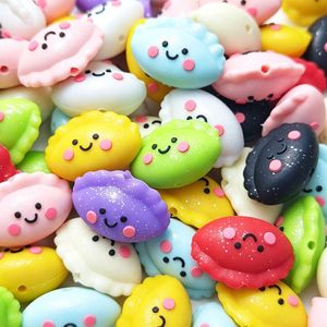 Cute Irregular Food Grade BPA Free Silicone Beads with Faces Multicolor for <b>Pen</b> Beads Jewelry Making DIY Crafts Baby Teething - Product Image 3