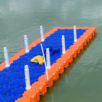 Ponton flottant professionnel sur mesure en HDPE, résistant aux chocs, pour bateau à moteur, capacité de charge 350 kg/m, garantie 15 ans