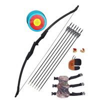 Ensemble d'arc recurve pour adulte, fabrication d'usine, poignée en métal, kit d'entraînement à l'archerie avec flèches en fibre de verre, cible pour le tir en plein air
