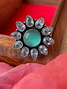 Monalisa Stone Partywear Trendy <b>Adjustable</b> <b>Ring</b> for Women & Girls Jewellery for Women Bulk Product Customized - Product Image 3