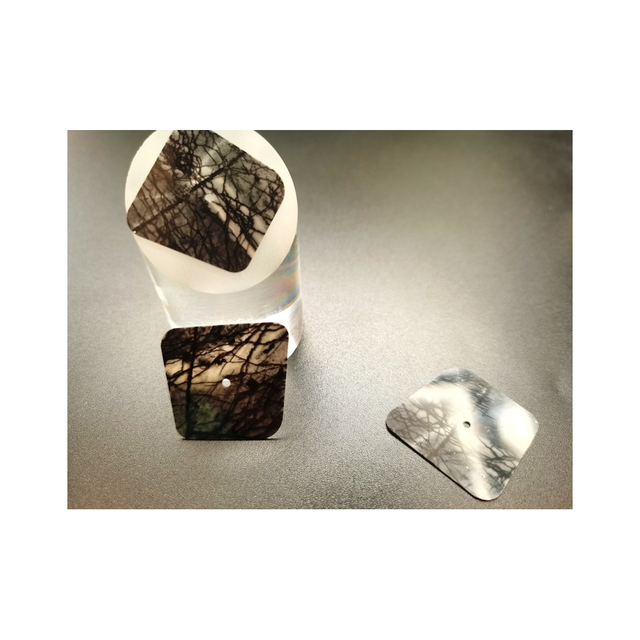Luxury Custom 30*0.45mm Natural Color Reticulated Stones Watch Parts Dial Plate