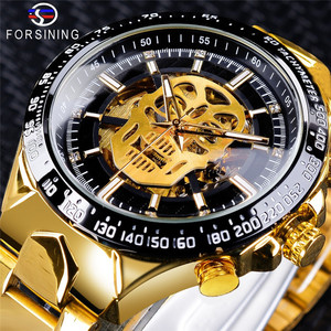 Pour Forsining usine personnalisé squelette mécanique automatique hommes montres de luxe mode homme montre-bracelet avec acier inoxydable <span class=keywords><strong>B</strong></span> - Product Image 4