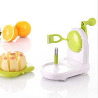 Groothandel OEM Handmatige Appel Schiller Snijder Ontpitter Machine BPA Vrij Fruit Schilgereedschap met Zuignap