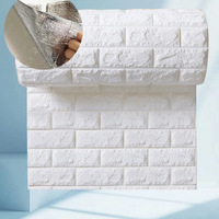 Autocollants muraux en briques 3D en PVC, autocollants imperméables, résistants à l'humidité, sans couture, décoration murale moderne pour chambre à coucher