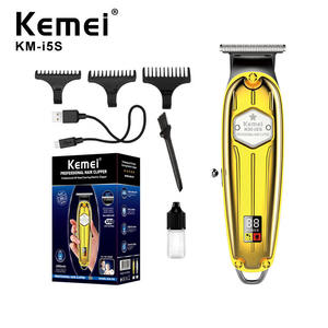 เครื่องตัดผมมืออาชีพ Kemei รุ่น Km I5s ตัวเครื่องโลหะ จอแสดงผลดิจิตอล แบบชาร์จไฟได้ สำหรับใช้ในร้านเสริมสวย - Product Image 2