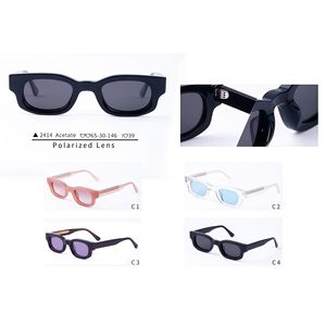 Gafas de Sol de Acetato Retro para Hombre, Gafas de Sol Vintage Ovaladas con Protección UV Polarizada, Diseño Grueso para Mujer 2025 - Product Image 5