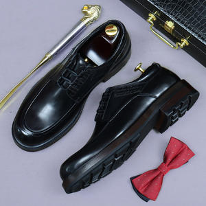 Chaussures Oxford pour hommes, luxueuses et sur mesure. Chaussures habillées professionnelles en cuir véritable 2026, à bout pointu, respirantes, antidérapantes et légères - Product Image 3
