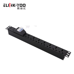 Chất lượng cao 10a phổ 7 cách 19 inch 1U với 2P ngắt mạch Rack mount PDU cho trung tâm dữ liệu phân phối điện đơn vị - Product Image 1
