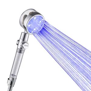 Temperatur regelung Badezimmer Tragbarer LED-Schalter Lüfter filter Dusch kopf