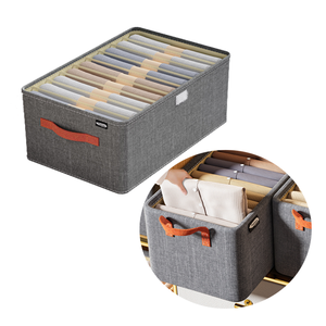 Armario plegable, organizador de ropa, ropa barata, <span class=keywords><strong>pantalones</strong></span>, caja de almacenamiento, cesta de almacenamiento de ropa interior duradera - Product Image 1