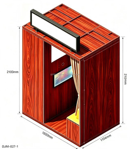 Kiosque <span class=keywords><strong>photo</strong></span> vintage, machine à selfie tout-<span class=keywords><strong>en</strong></span>-un avec impression instantanée et système de paiement multiple - Product Image 4