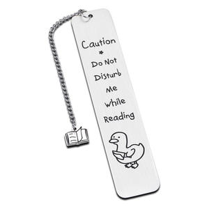 Penanda Buku Logam Baru Proses Ukiran Laser Penanda Buku Baja Tahan Karat Gantungan Kunci Penanda Buku Terukir Hadiah Bisnis Promosi - Product Image 2