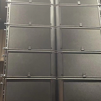 Sistema de Sonido Line Array de Tres Vías de 12 Pulgadas, Doble, para Escenarios Grandes, Profesional, Audio Profesional para Exteriores, Pasivo, Neodimio, 2200W, Madera de Abedul Rusa