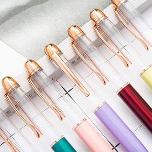 Novelty Self Assembling Fat Tube Metal <b>Pen</b> Custom logo Herbarium DIY Empty Floating Glitter <b>Pen</b> - Product Image 2