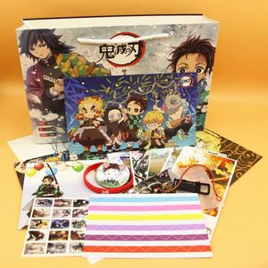 สติกเกอร์ ป้ายชื่อ ที่คั่นหนังสือ ของขวัญ กระเป๋ากระดาษลายอนิเมะ  ตัวละครจากอนิเมะ เช่น ซุยจิ โกโจ โจโจ้  ดาบพิฆาตอสูร  ลูฟี่  บลีช  จูจุตสึ  พร้อมลายมิกุ  สำหรับแฟนอนิเมะ - Product Image 4