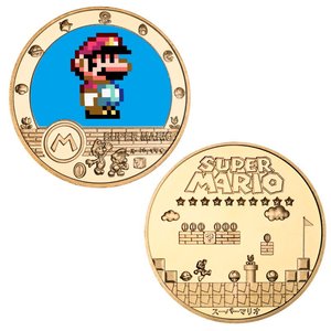 Pièce commémorative populaire de la marque Mario, à thème anime, plaquée or, en fer moulé sous pression, imprimée en typographie, cadeau souvenir, artisanat métallique - Product Image 4