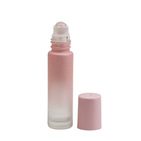 Flacons à bille pour huiles essentielles de 10 ml et 5 ml, finition mate, verre recyclable avec boîte en carton, emballage cosmétique