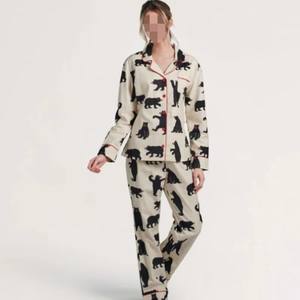 Pyjamas assortis pour la famille Lovelyshine 2026 : Ensemble deux pièces personnalisable avec logo et motifs – Soutien du fabricant - Product Image 2