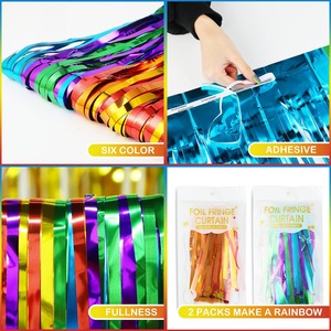 <span class=keywords><strong>Décoration</strong></span> <span class=keywords><strong>de</strong></span> fond <span class=keywords><strong>de</strong></span> fête <span class=keywords><strong>de</strong></span> couleur 1m * 2m, <span class=keywords><strong>décoration</strong></span> d'anniversaire à pompon en feuille d'étain, peut être utilisée pour la <span class=keywords><strong>décoration</strong></span> <span class=keywords><strong>de</strong></span> fête d'anniversaire - Product Image 5