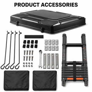 Carpa de techo XINQI para las cuatro estaciones, de aluminio con estructura de nido de abeja, ABS rígido, para 2-3 personas, tela Oxford 420D, para camping en coche, apertura rápida automática. - Product Image 4