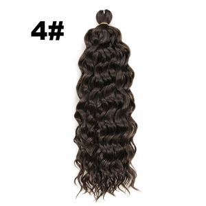 <span class=keywords><strong>Treccine</strong></span> sintetiche di alta qualità, lunghe 24 pollici, stile hawaiano, in fibra giapponese, effetto onda profonda, 120g, colore ombre <span class=keywords><strong>rosa</strong></span>. - Product Image 5