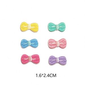 Self Adhesive Mini Cute Embroidery Colorful Flower Bowknot Patch for Diy Decoration - Product Image 4