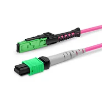Câble optique Magenta MMC Branch Optical Cable MMC-24 APC Femelle vers 3 MTP - 8 APC Femelle 24 Cœurs Multimode OM4 Jumper
