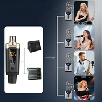 Système de monitoring intra-auriculaire sans fil UHF professionnel avec émetteur-récepteur XLR pour les performances de groupe sur scène