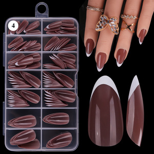 120 Uñas Postizas de PMMA con Degradado, Uñas Artificiales de Cobertura Completa para Extensión de Uñas y Manicura - Product Image 2