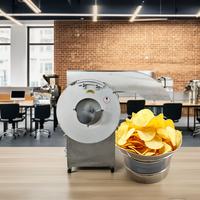 Machine de découpe automatique de légumes multifonctionnelle à haut rendement pour les magasins de collations / les usines alimentaires, taille réglable de 5, 8, 10 mm