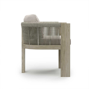 Ensemble de mobilier de jardin en teck moderne et pastoral, tables et chaises de patio, meubles d'extérieur, imperméables, protection solaire, fabricant de chaises en teck - Product Image 6