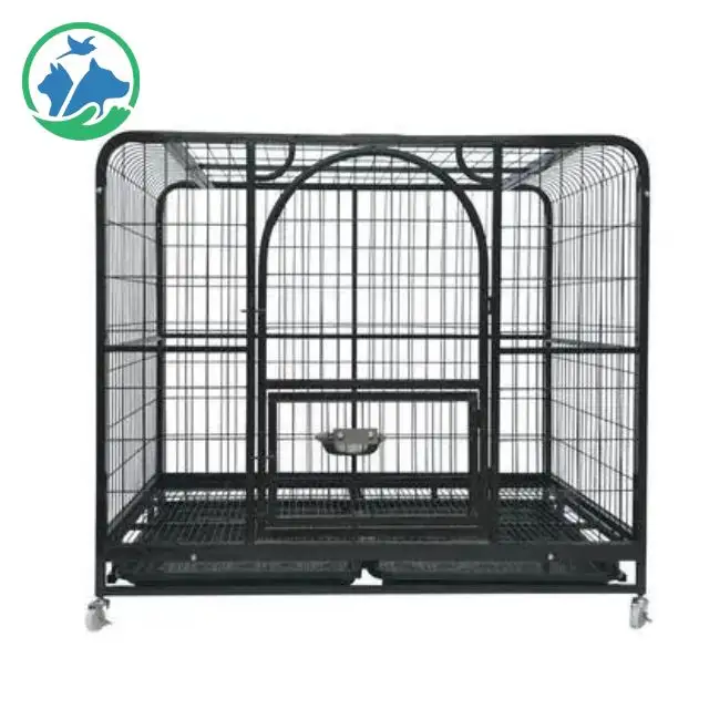 Jaula para perros plegable de acero inoxidable de alta calidad, jaulas para animales 304