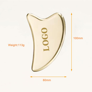 Dropshipping真鍮マッサージフェイスツールボディグアシャセットハンドヘルドGua Sha翡翠ローラー2025 - Product Image 5