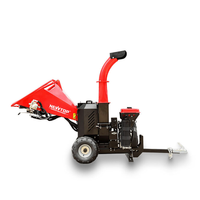 Broyeur de bois à succès, 27 CV, système d'alimentation hydraulique automatique, capacité de broyage de 120 mm, démarrage électrique bicylindre pour arboriculteur