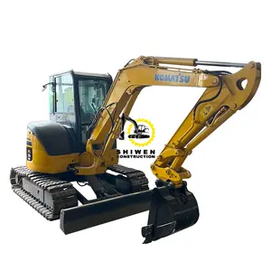 Gebrauchte Bagger Komatsu PC50, Komatsu PC50MR PC50MR-3 PC55 PC40 PC35 Bagger mit Bulldozer Gummi kette, Mini Escav adora Komatsu